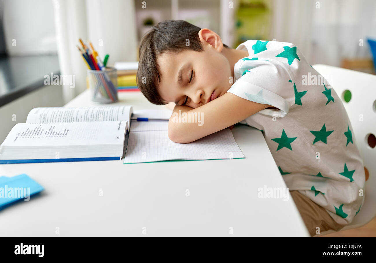 Student sleeping study table hi-res stock photography and images - Alamy