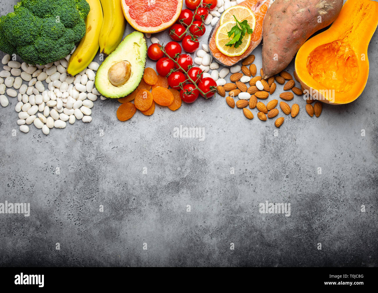 Natural food sources of potassium Stock Photo Alamy