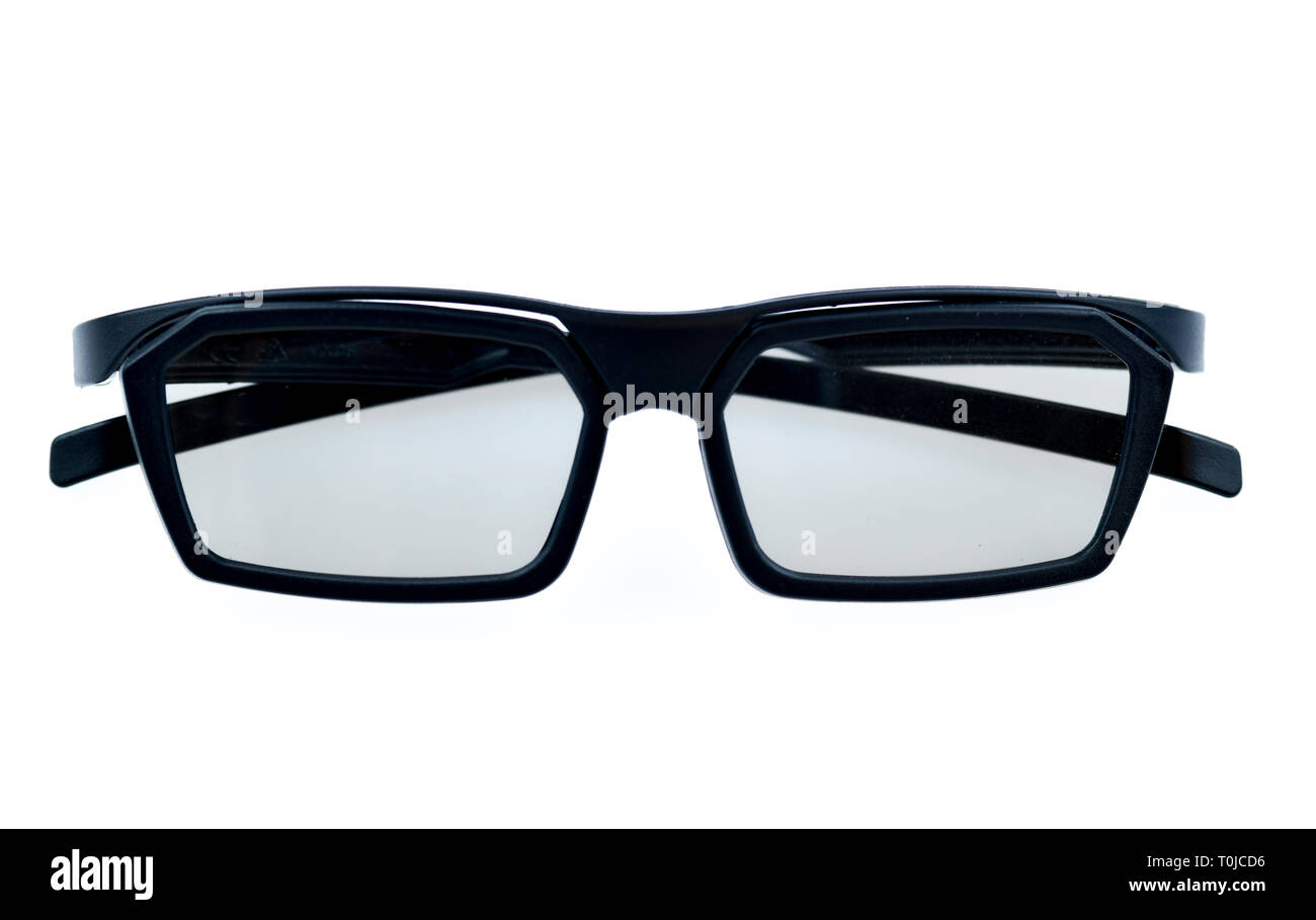 3D polarisation glasses, studio admission, 3D Polarisationsbrille, Studioaufnahme Stock Photo