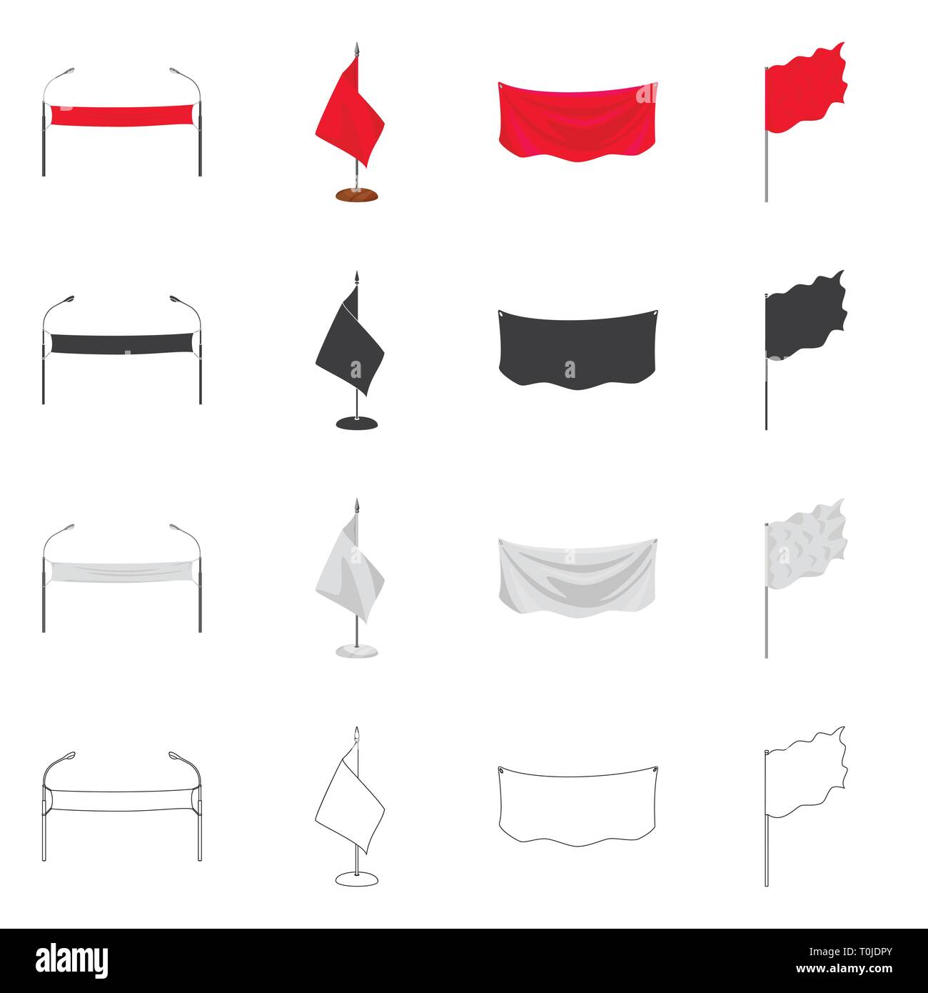 Lamp post flag Stock Vector Images - Alamy
