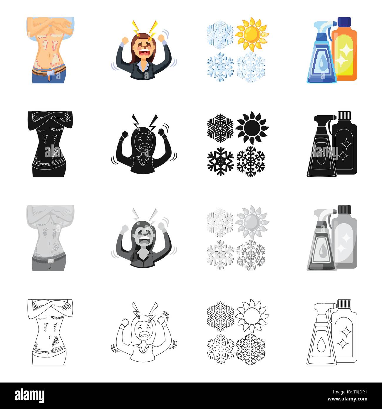 Heat rash Stock Vector Images - Alamy