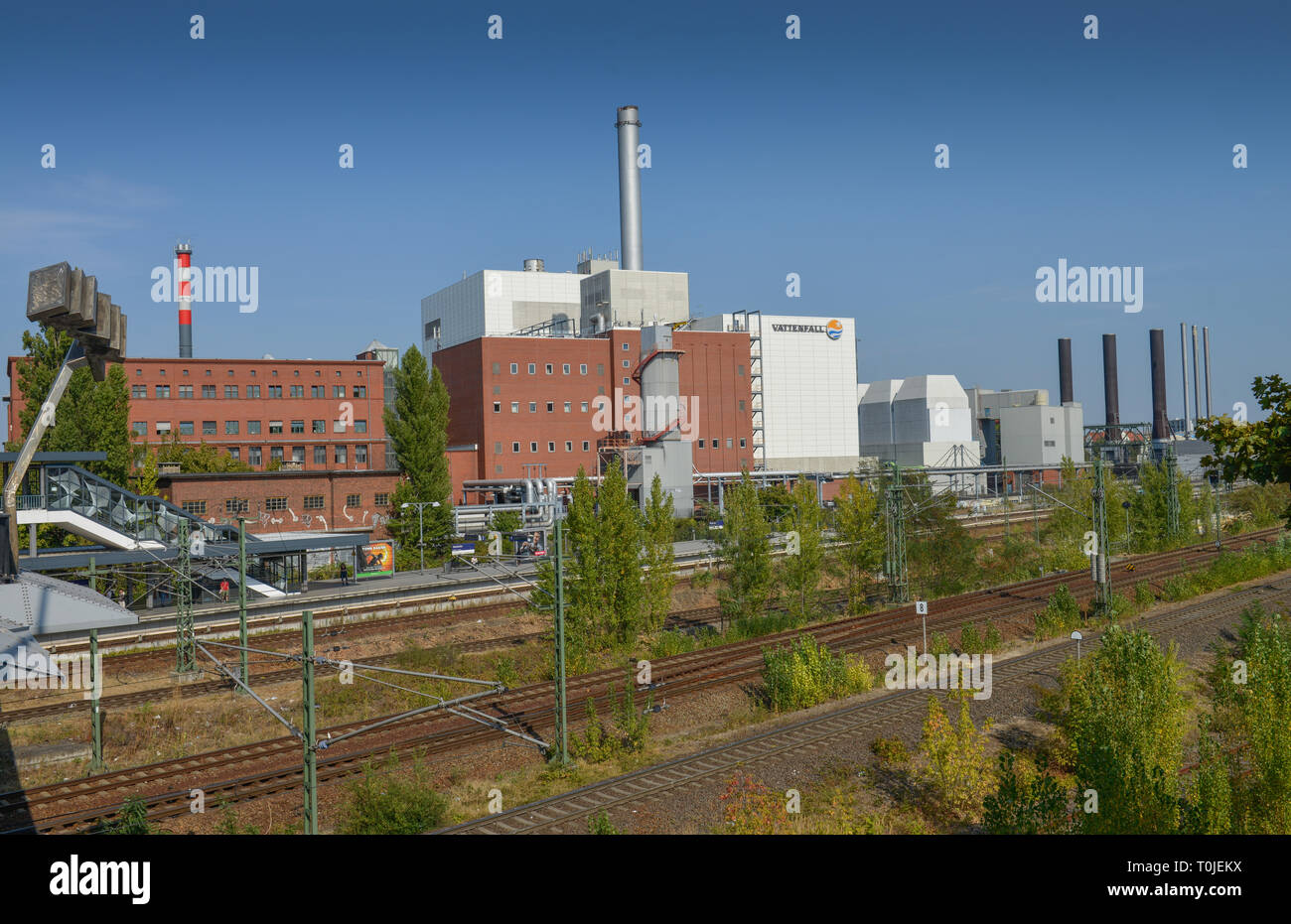 Heating power work Moabit, Friedrich's ruffle shore, Moabit, Berlin