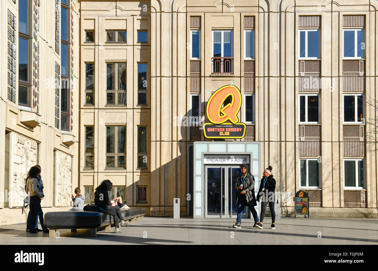 Nonsense comedy club, Friedrichstrasse, middle, Berlin, Germany, Quatsch Comedy Club, Mitte, Deutschland Stock Photo
