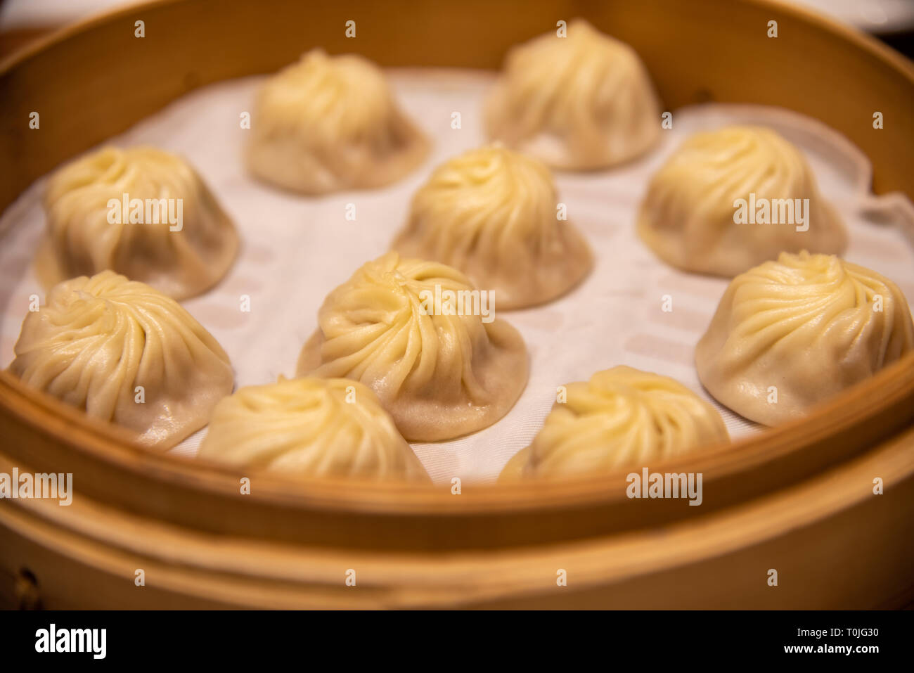 Chinese steamed steamed bun ( baozi ) named Xiaolongbao also called a