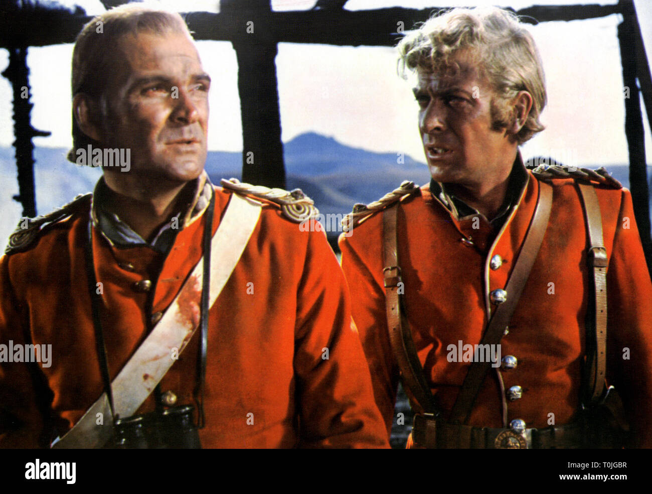 STANLEY BAKER, MICHAEL CAINE, ZULU, 1964 Stock Photo