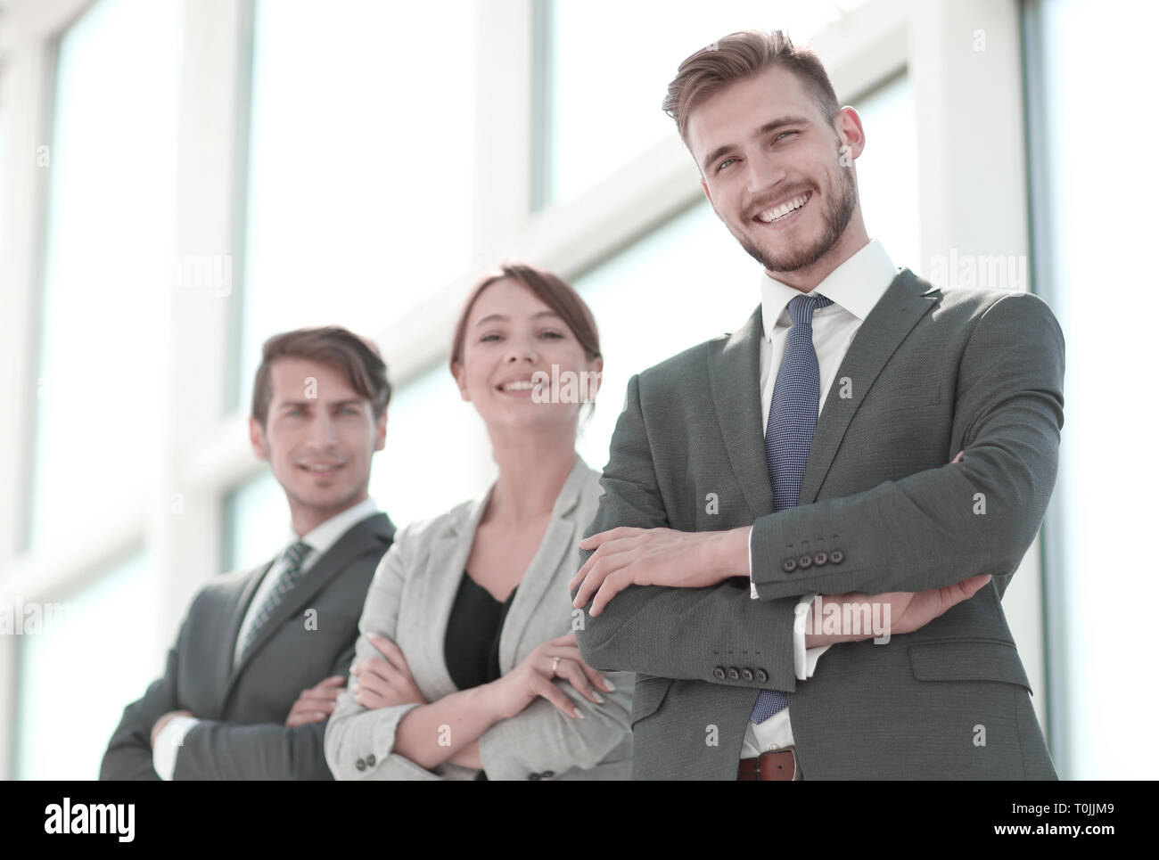 group of successful young people standing together Stock Photo - Alamy
