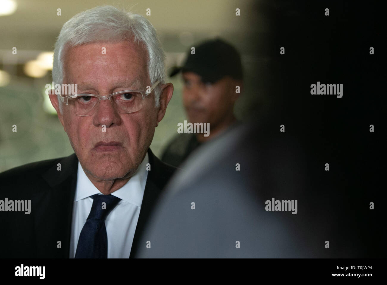 BRASÍLIA, DF - 20.03.2019: EX MINISTRO MOREIRA FRANCO - Moreira Franco, chief minister of the General Secretariat of the Presidency and later Minister of Mines and Energy in the government Michel Temer 03-20-2019 (Photo: Myke Sena/Fotoarena) Stock Photo