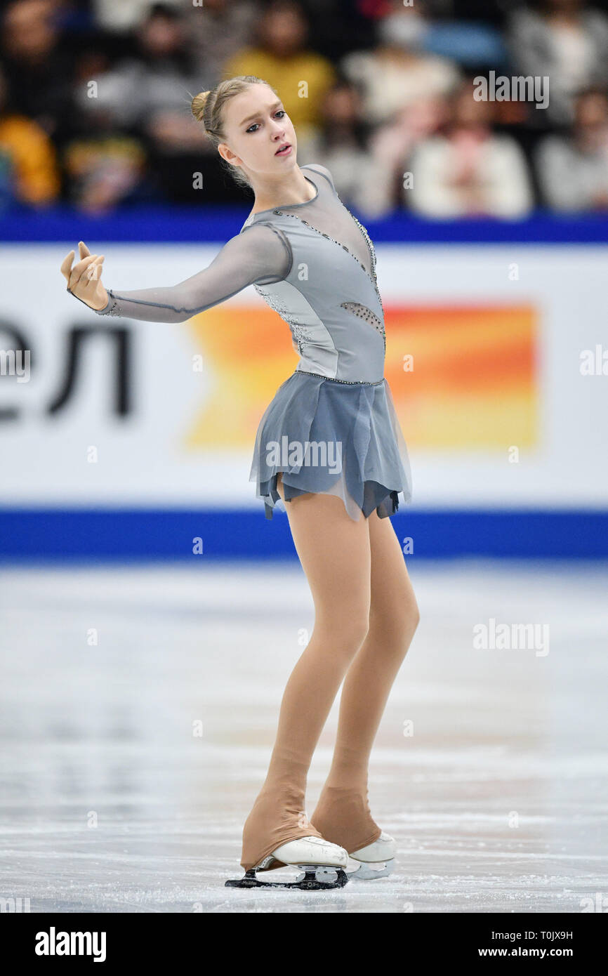 Saitama Japan Credit Matsuo 20th Mar 2019 Alexandra Feigin Bul Figure Skating Isu World Figure Skating Championships Women S Short Program At Saitama Super Arena In Saitama Japan Credit Matsuo K Aflo Sport Alamy