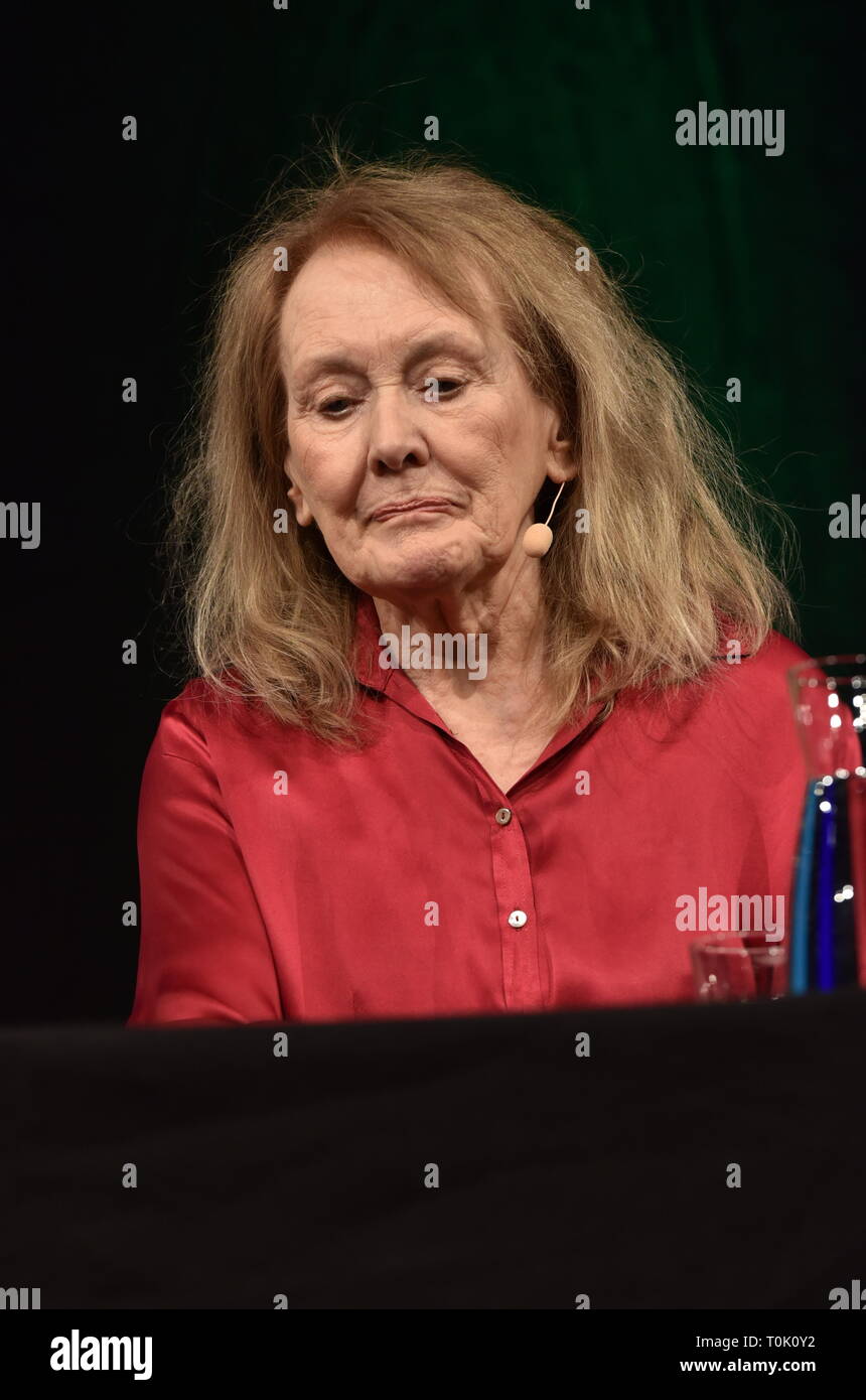 20 March 2019, North Rhine-Westphalia, Köln: The French writer Annie Ernaux will read at the Lit Cologne, the international literature festival, on 20.03.2019 in Cologne. Photo: Horst Galuschka Photo: Horst Galuschka/dpa Stock Photo