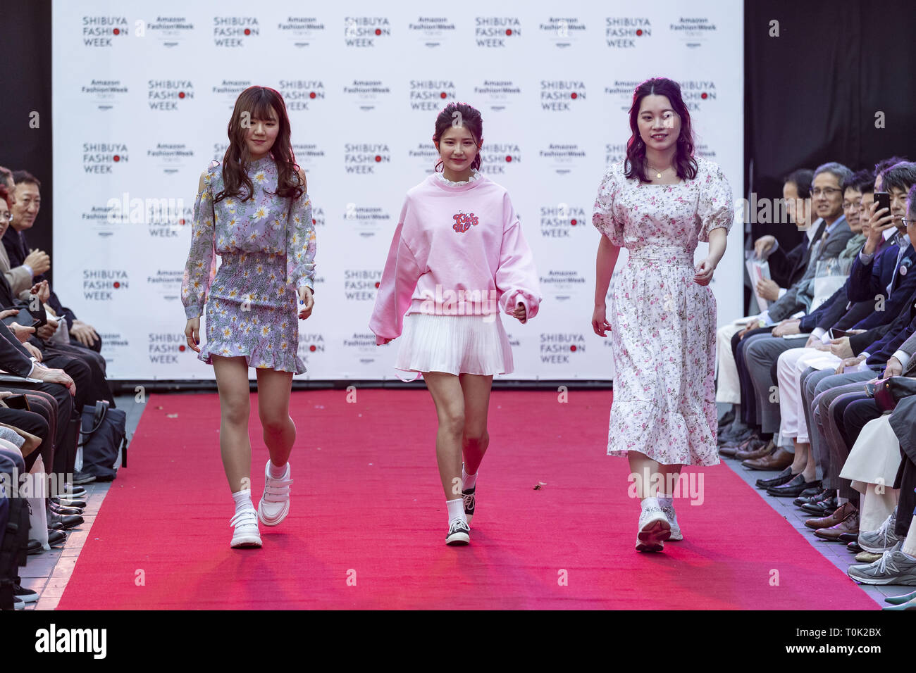 Tokyo, Japan. 21st Mar, 2019. Models wearing ''Shibuya Style'' cloth ...