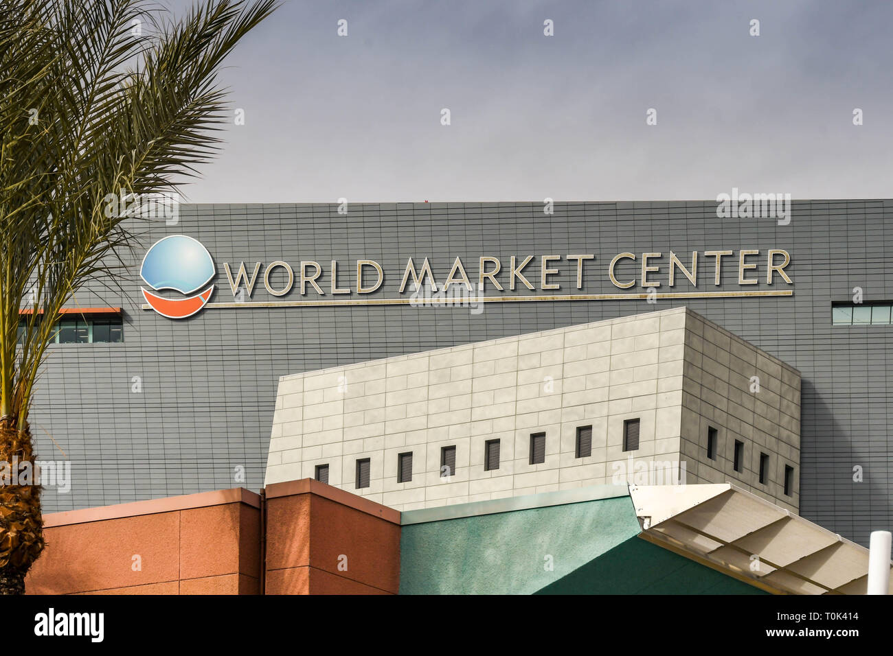LAS VEGAS, NV, USA - FEBRUARY 2019: Exterior of the World Market Center in Las Vegas. Stock Photo