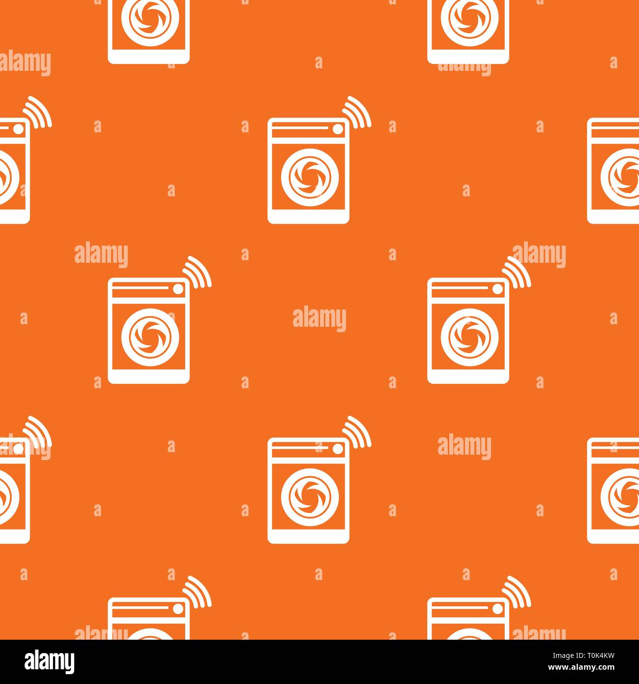 Washing machine pattern vector orange Stock Vector Image & Art - Alamy
