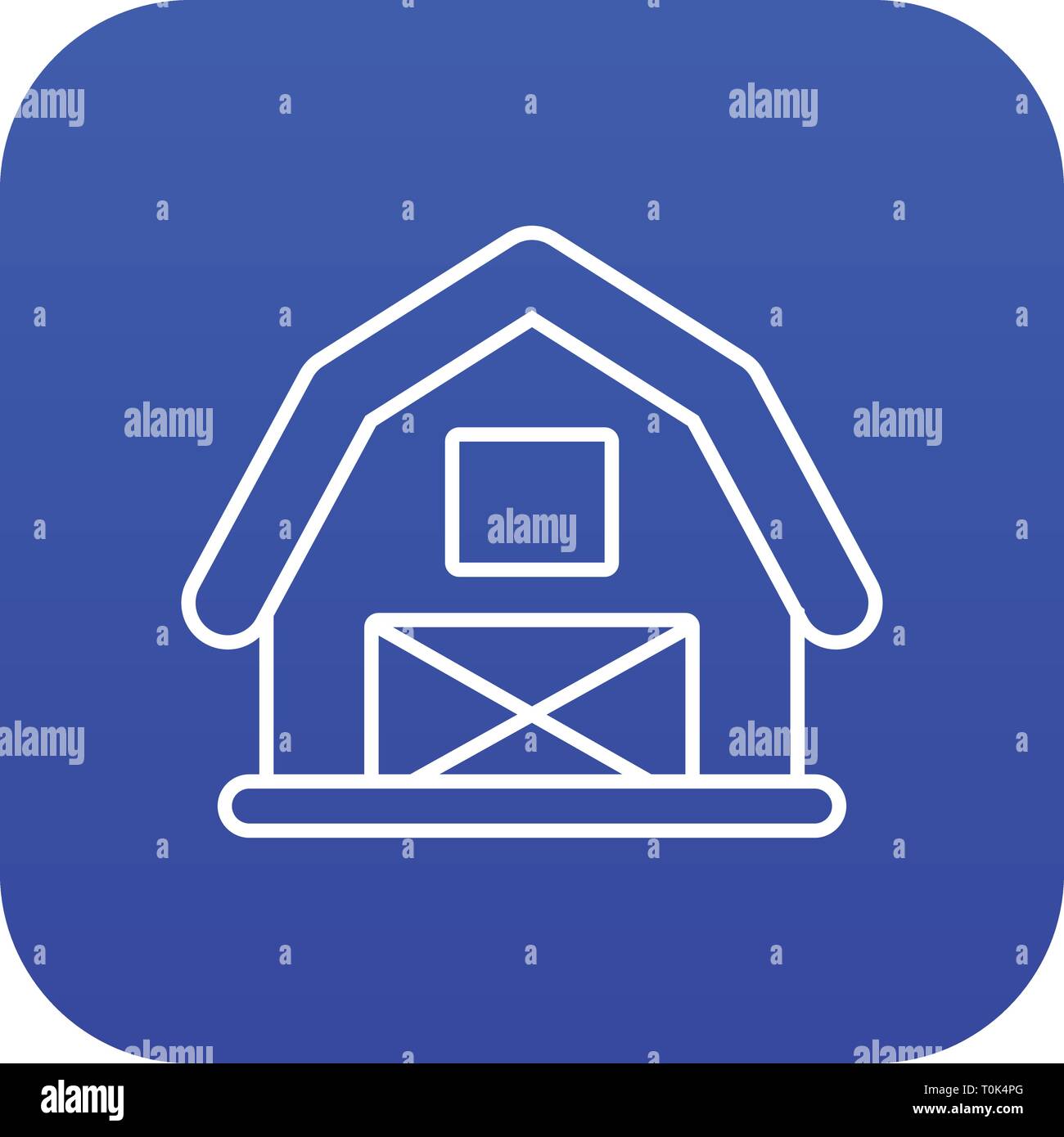 Horse barn icon blue vector Stock Vector Image & Art - Alamy