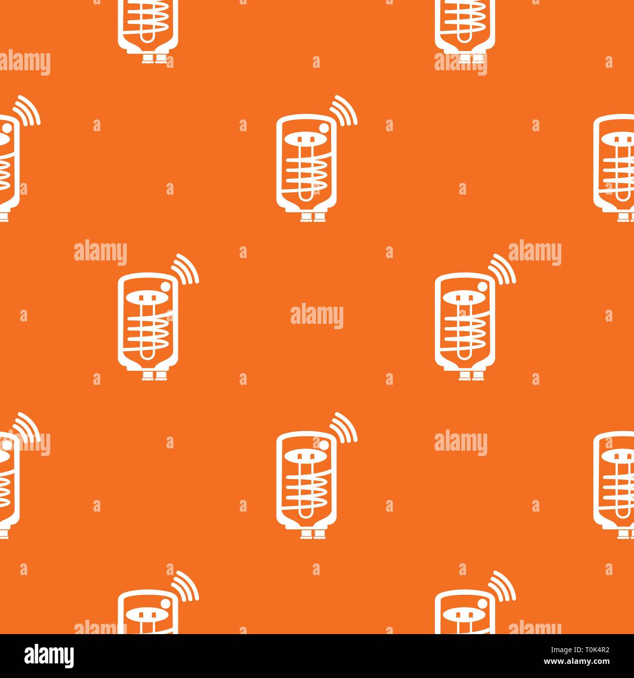 Boiler pattern vector orange Stock Vector