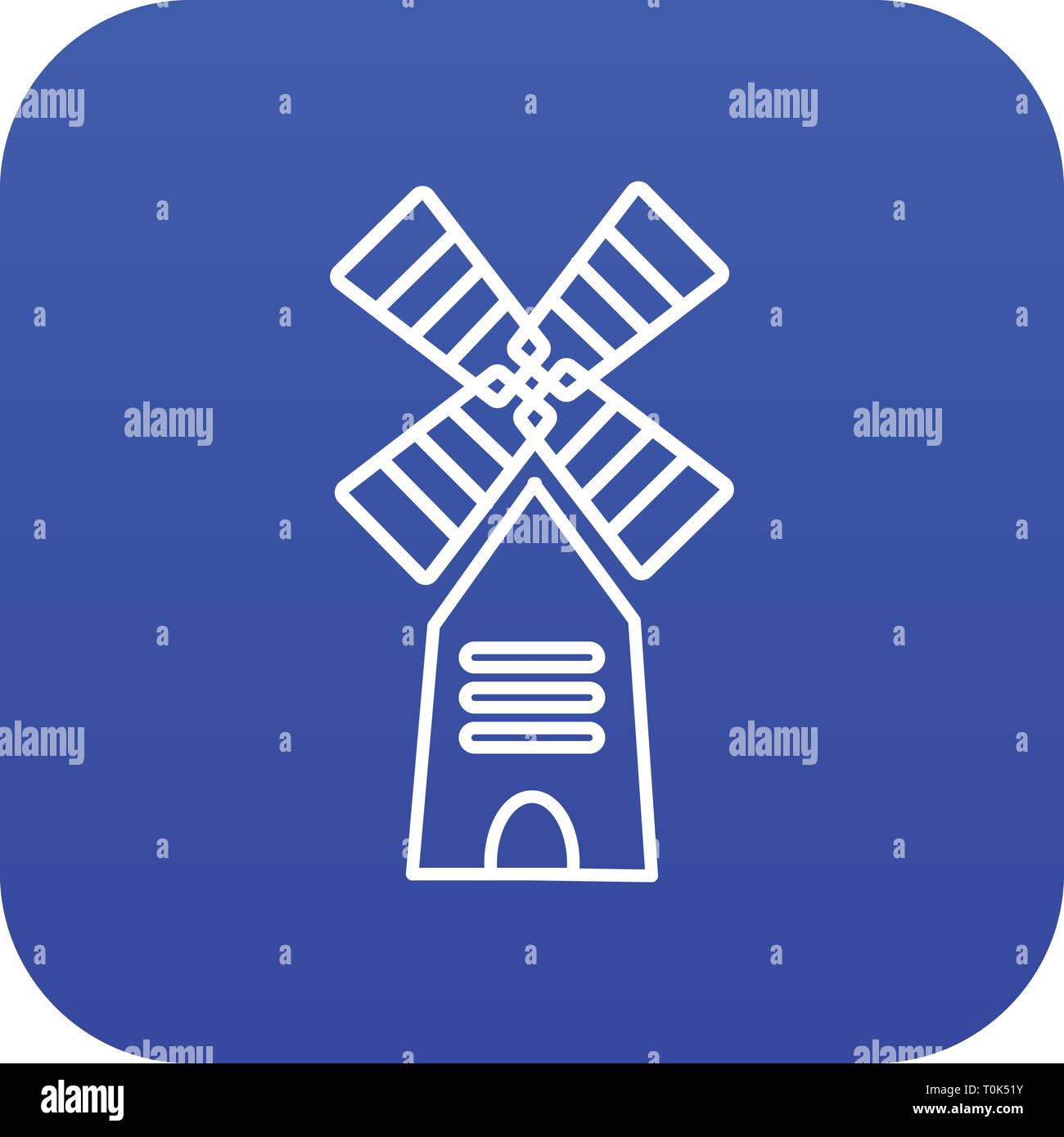 Farm windmill icon blue vector Stock Vector Image & Art - Alamy