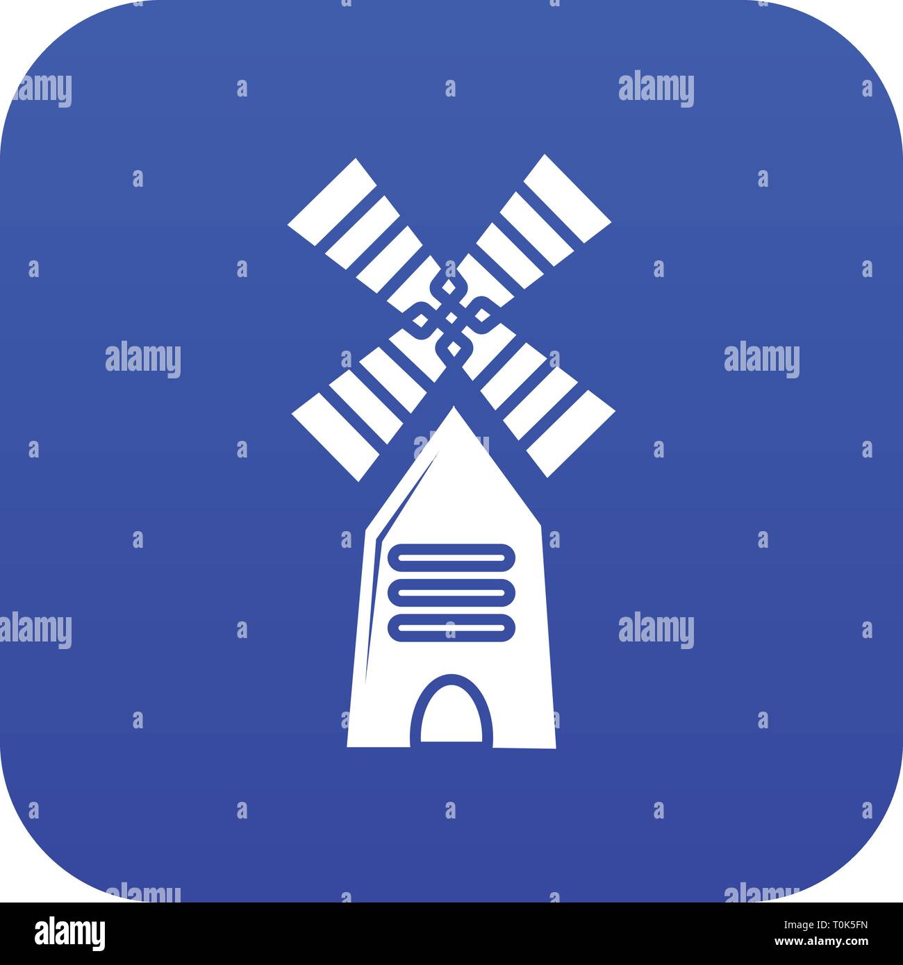 Farm windmill icon blue vector Stock Vector Image & Art - Alamy