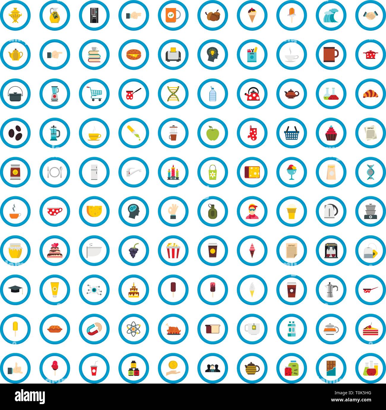 100 java mastery icons set, flat style Stock Vector Image & Art - Alamy