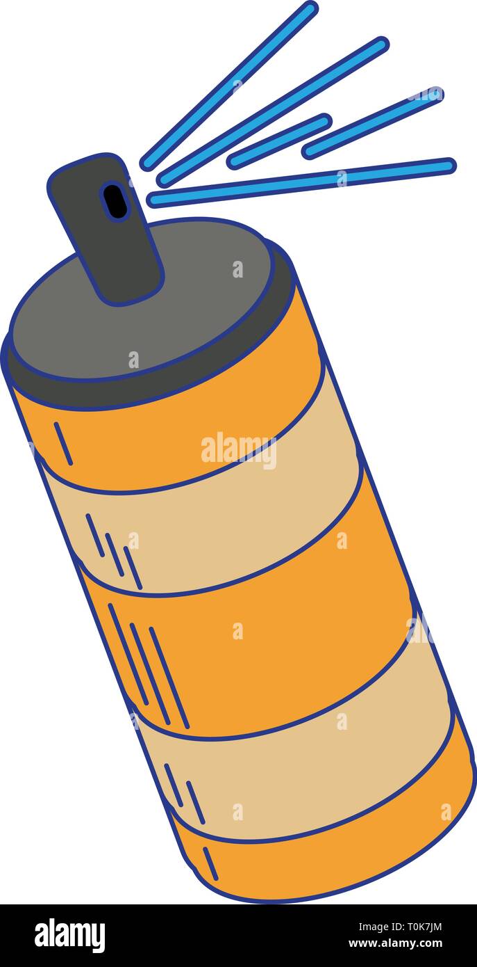 Paint spray bottle isolated blue lines Stock Vector Image & Art - Alamy