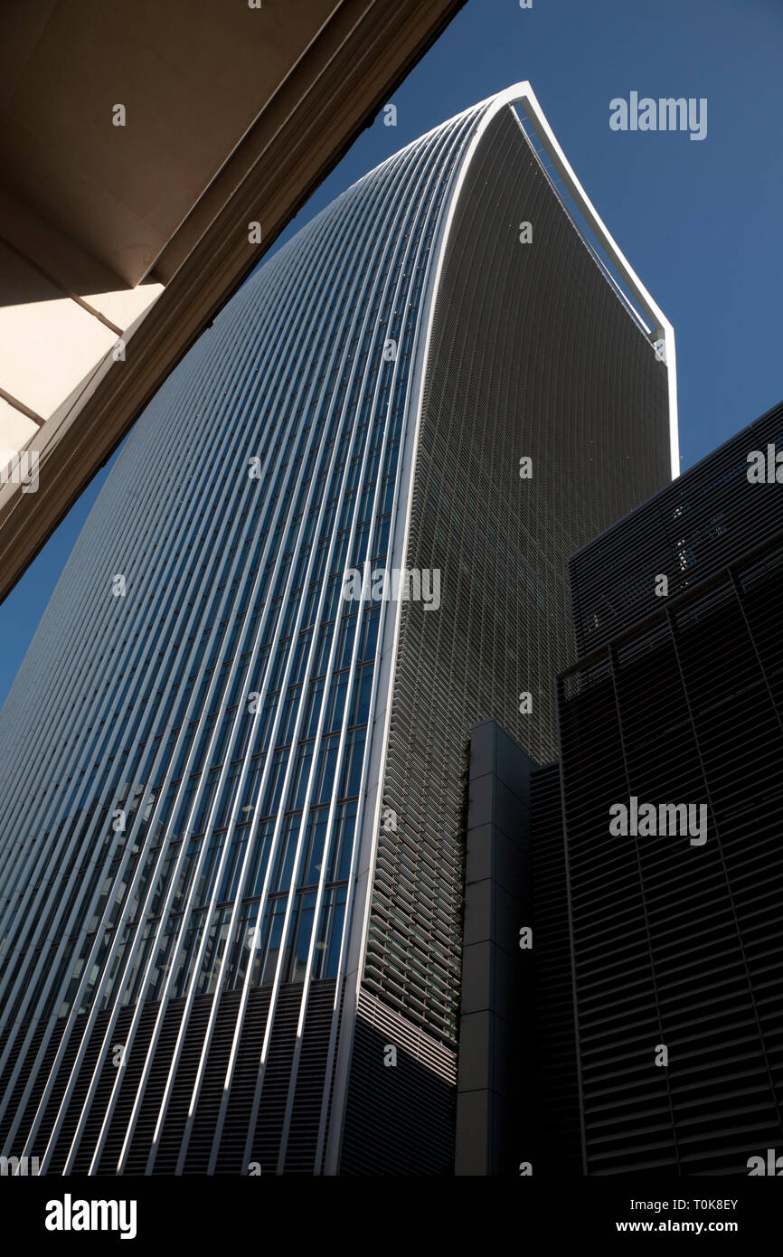 the walkie talkie building city of london london england Stock Photo