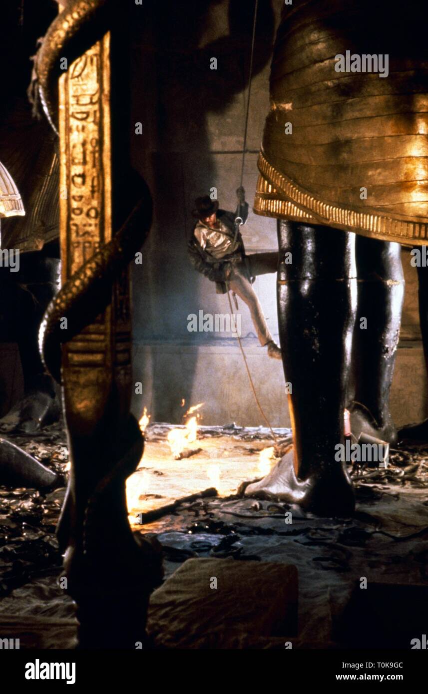 HARRISON FORD, INDIANA JONES AND THE RAIDERS OF THE LOST ARK, 1981 Stock Photo