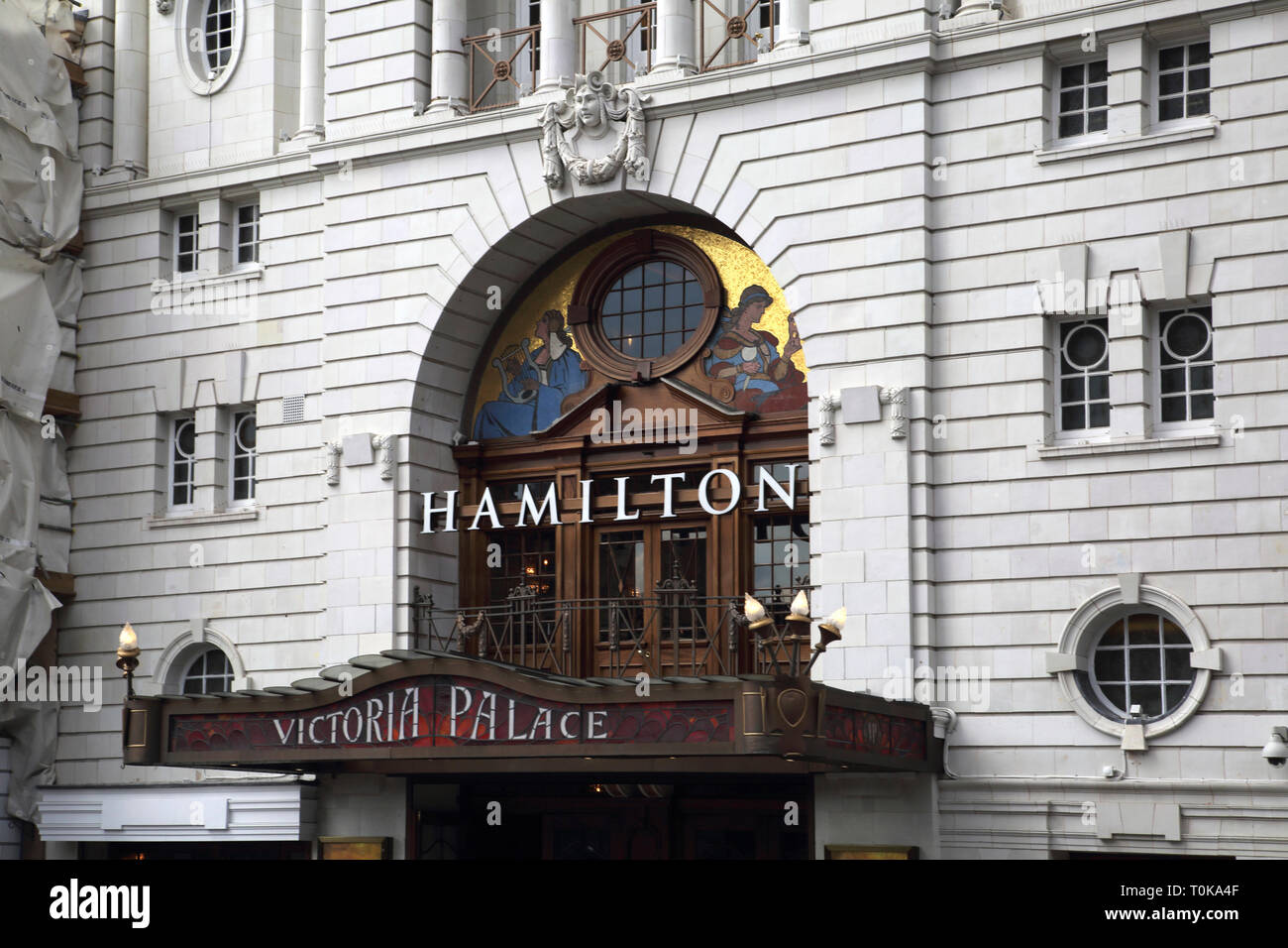 Victoria Palace Westminster London England Hamilton Musical Stock Photo