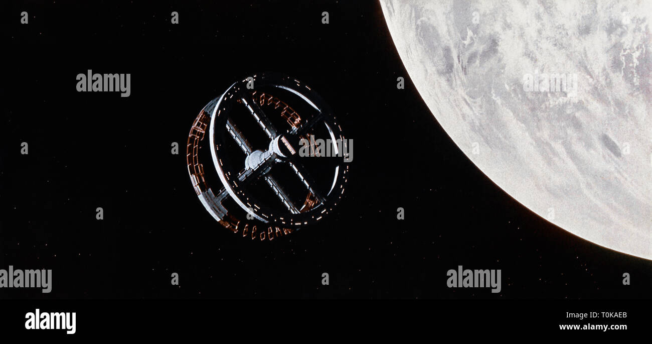 PLANET, SPACESHIP SCENE, 2001: A SPACE ODYSSEY, 1968 Stock Photo