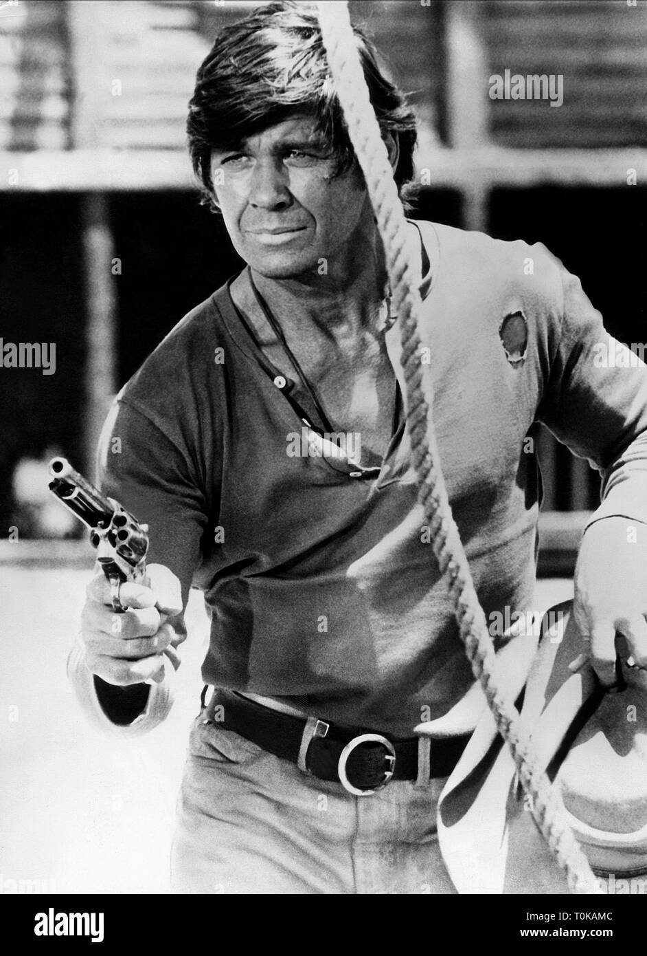 CHARLES BRONSON, ONCE UPON A TIME IN THE WEST, 1968 Stock Photo
