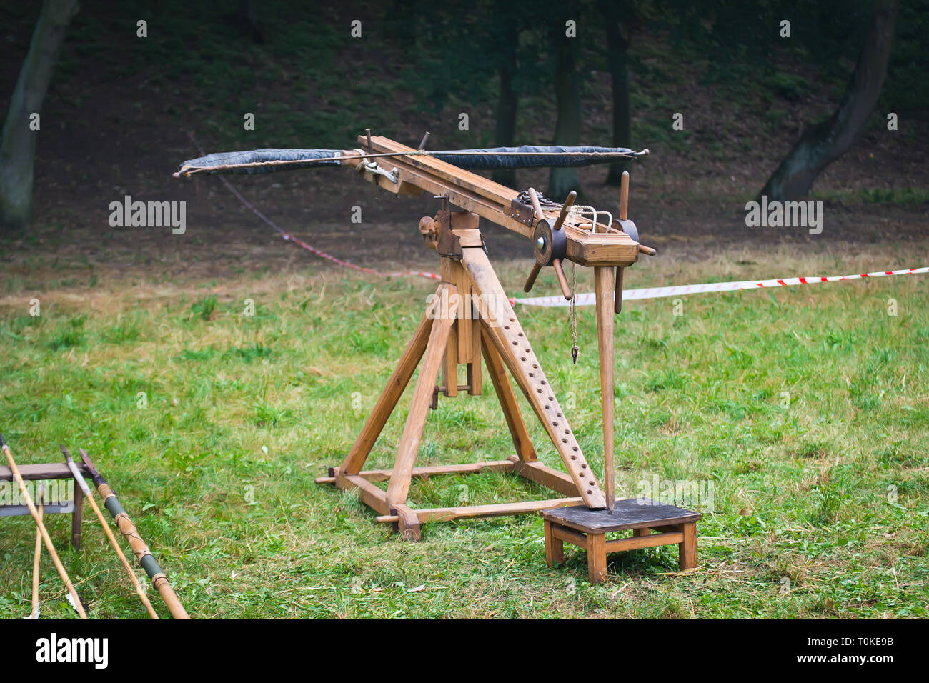 Ballista ancient missile weapon that launched a large projectile at a