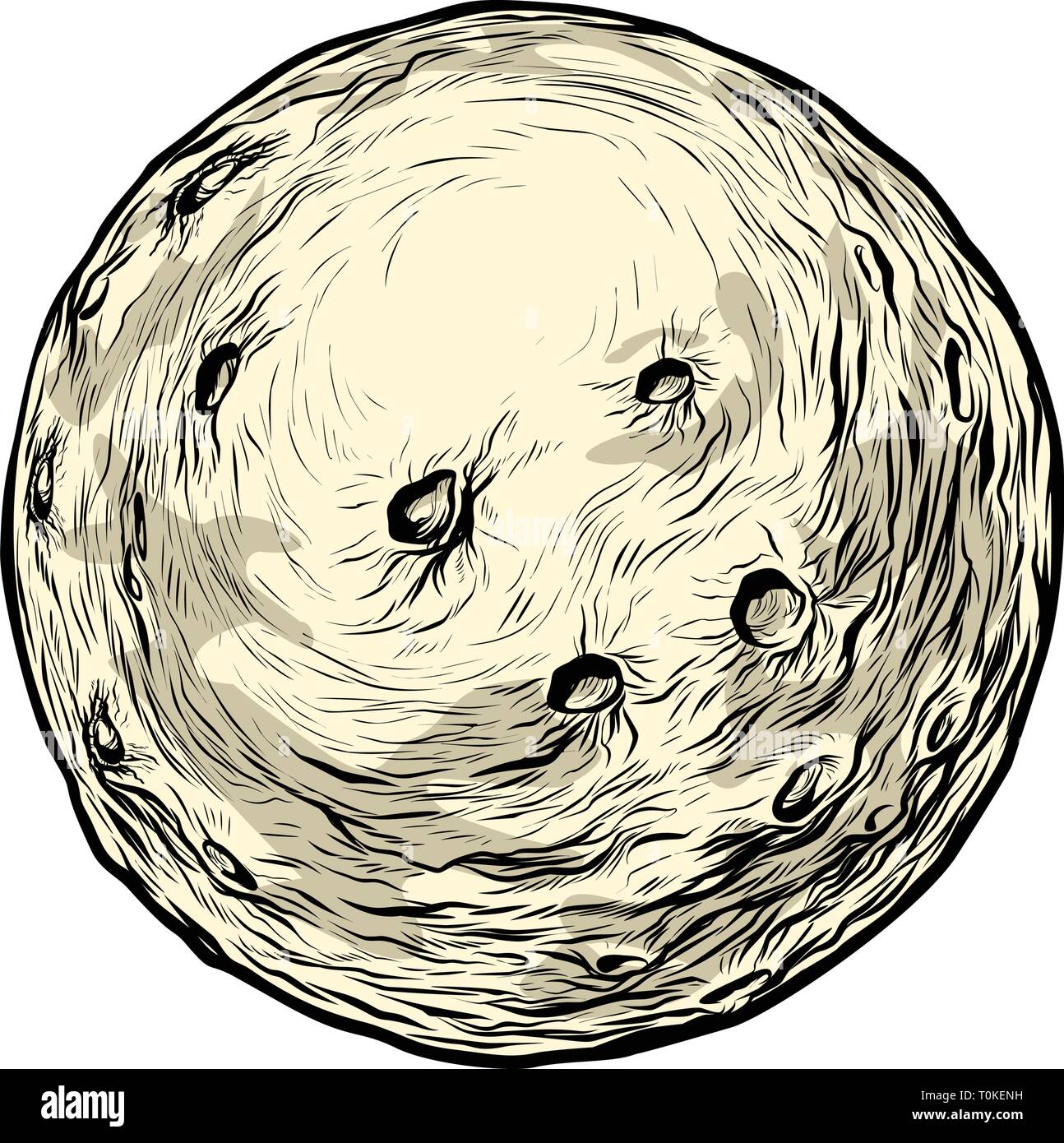 moon planet astronomy Stock Vector