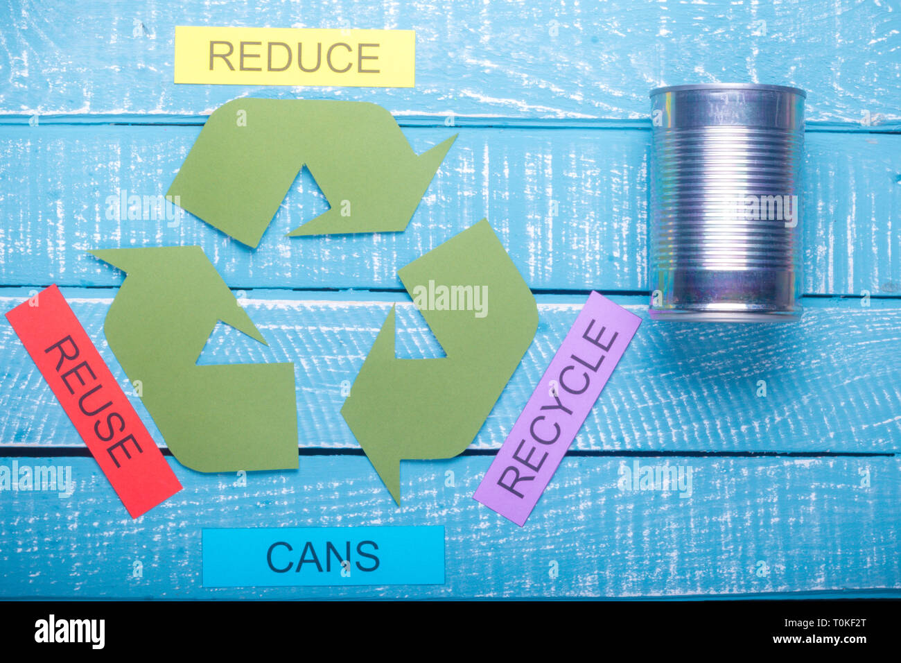 Recycle concept showing the green recycle logo with reduce, reuse ...