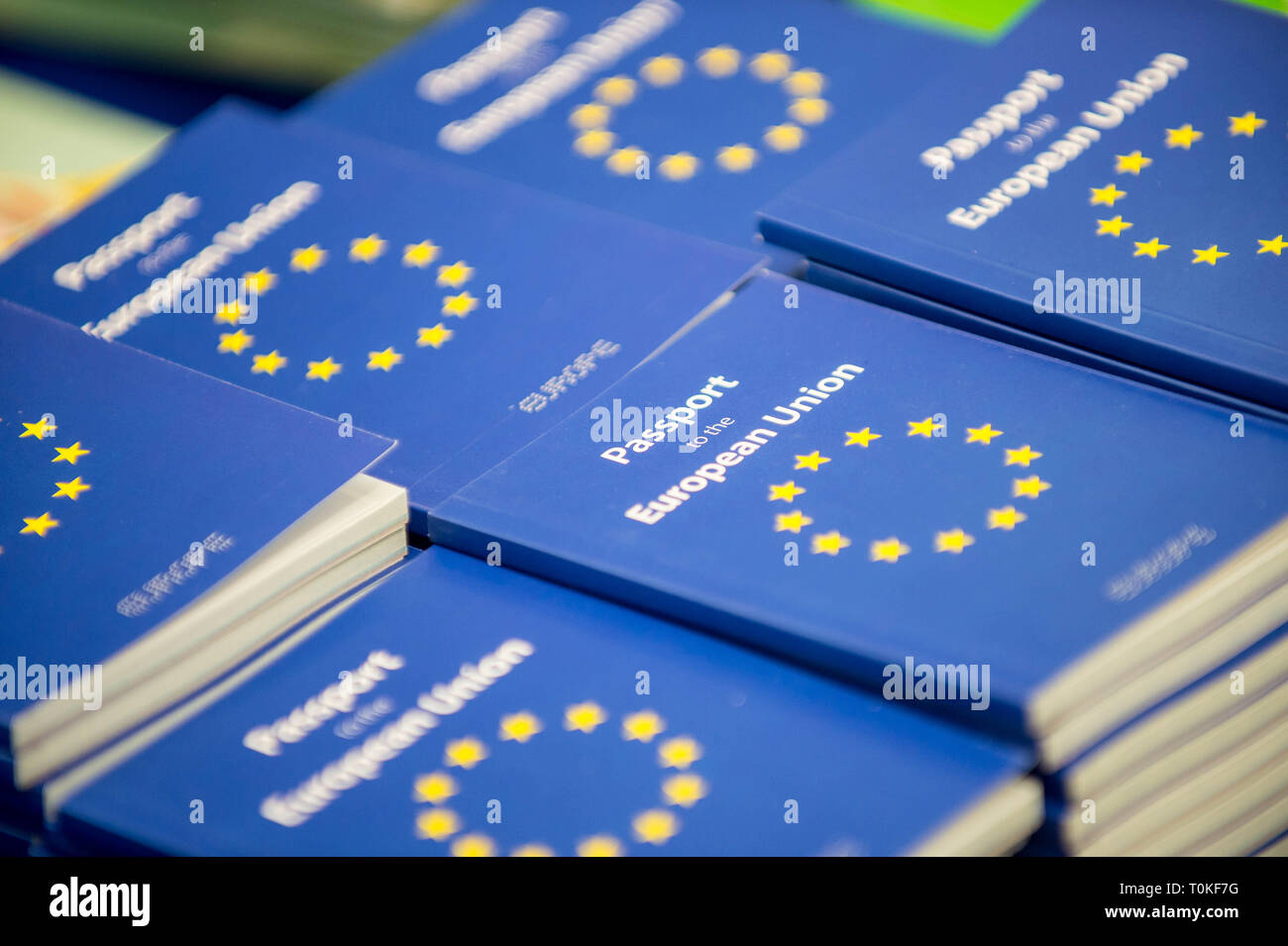 Passport to the European Union Stock Photo