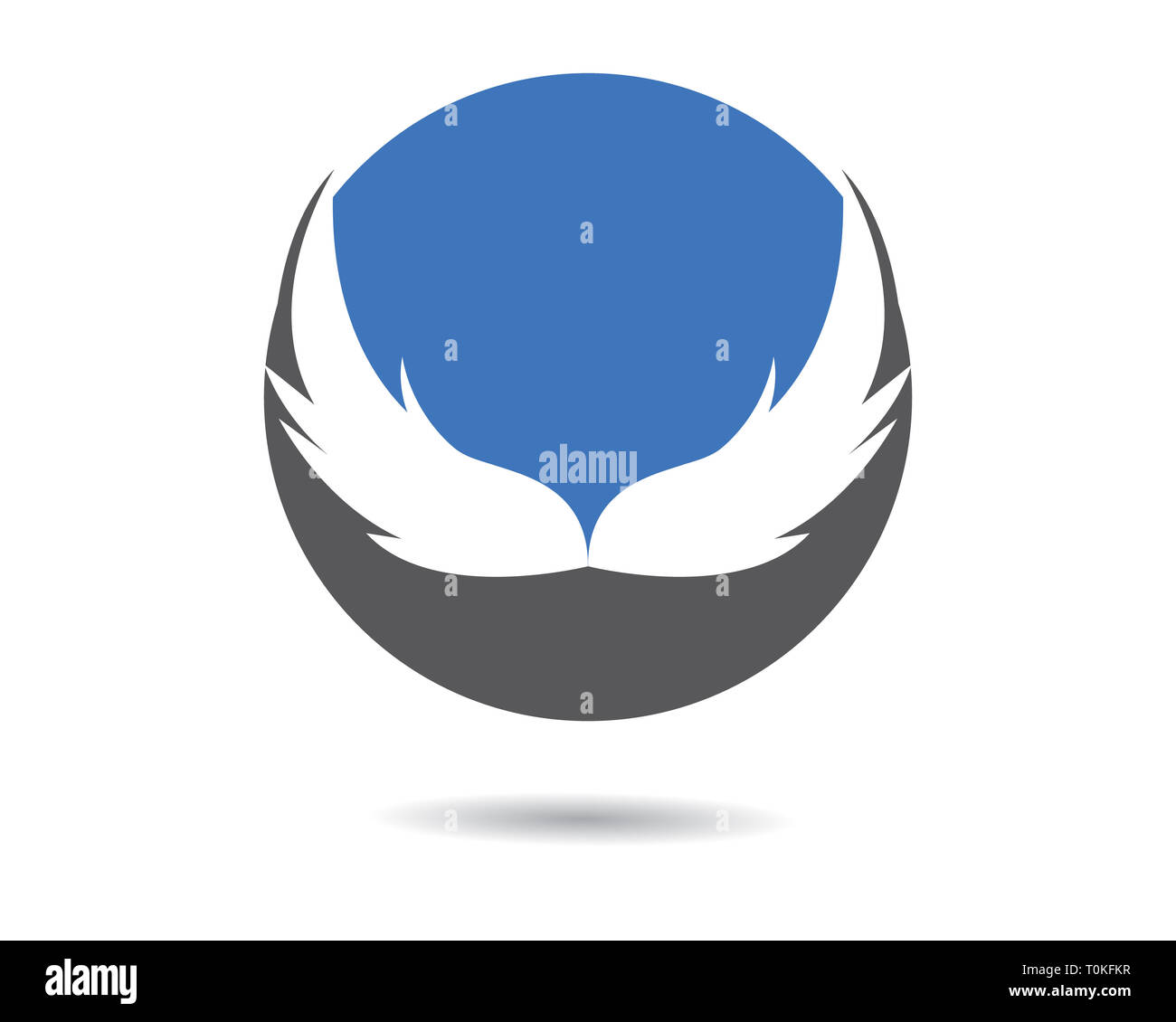Wing Logo Template vector icon illustration design Stock Photo - Alamy