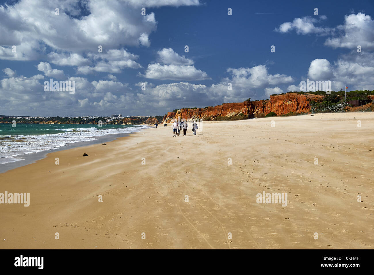 Da Rocha Baixinha Beach East, Vilamoura, Quarteira, Faro, Algarve, Portugal Stock Photo