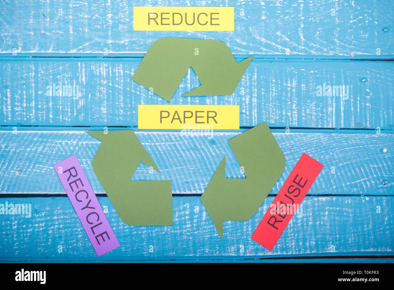 Recycle concept showing the green recycle logo with reduce,reuse ...