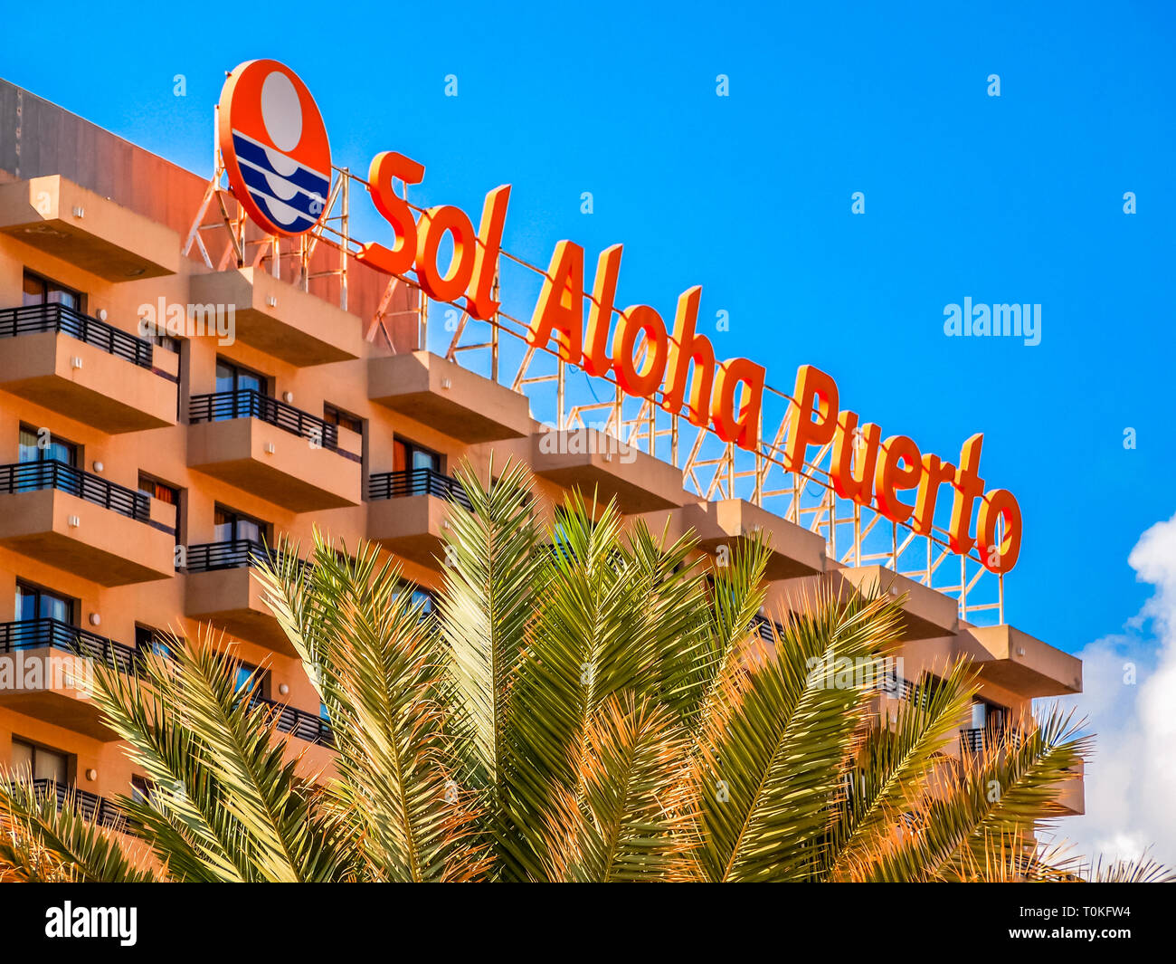 Torremolinos, Spain, October 18 2011, Sol Aloha Puerto apartments in the  sunshine Stock Photo - Alamy