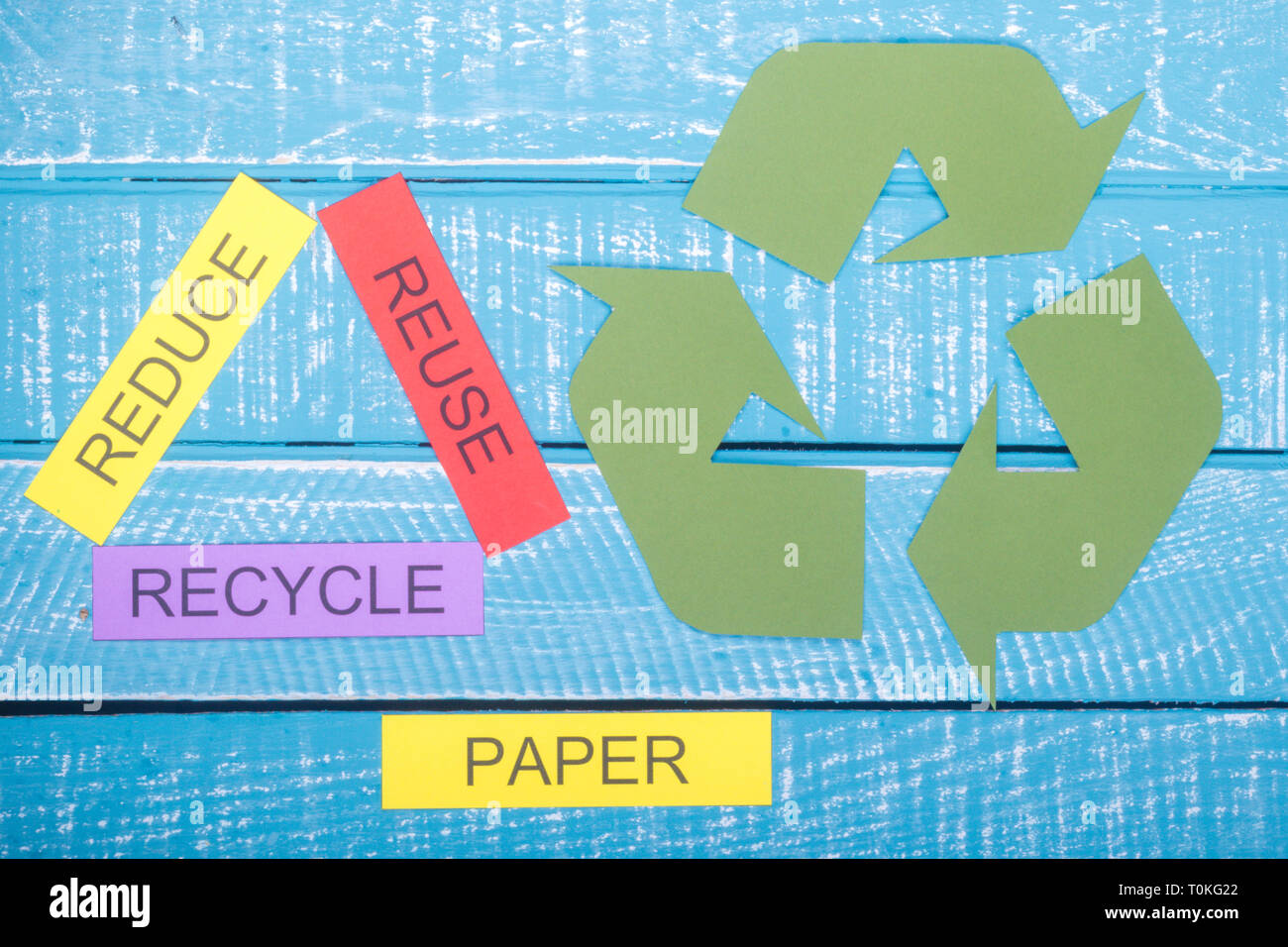 Recycle concept showing reduce, reuse, recycle and the recycle logo on ...