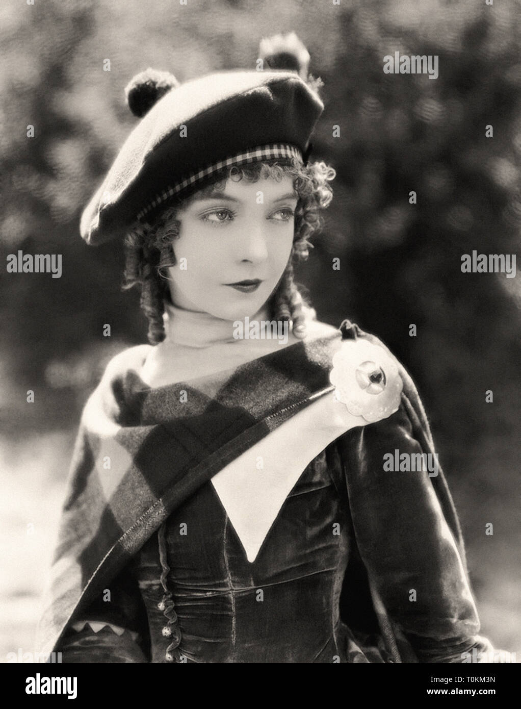Portrait of Lillian Gish as Annie Laurie  (John S. Robertson  1927) - Silent movie era Stock Photo