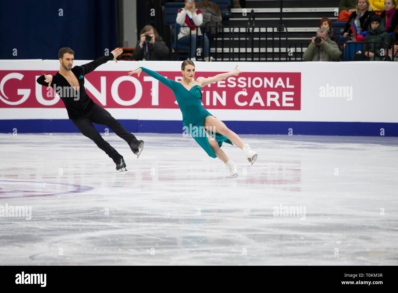 Belarus, Minsk, January 25, 2019. Minsk Arena. European Figure Skating