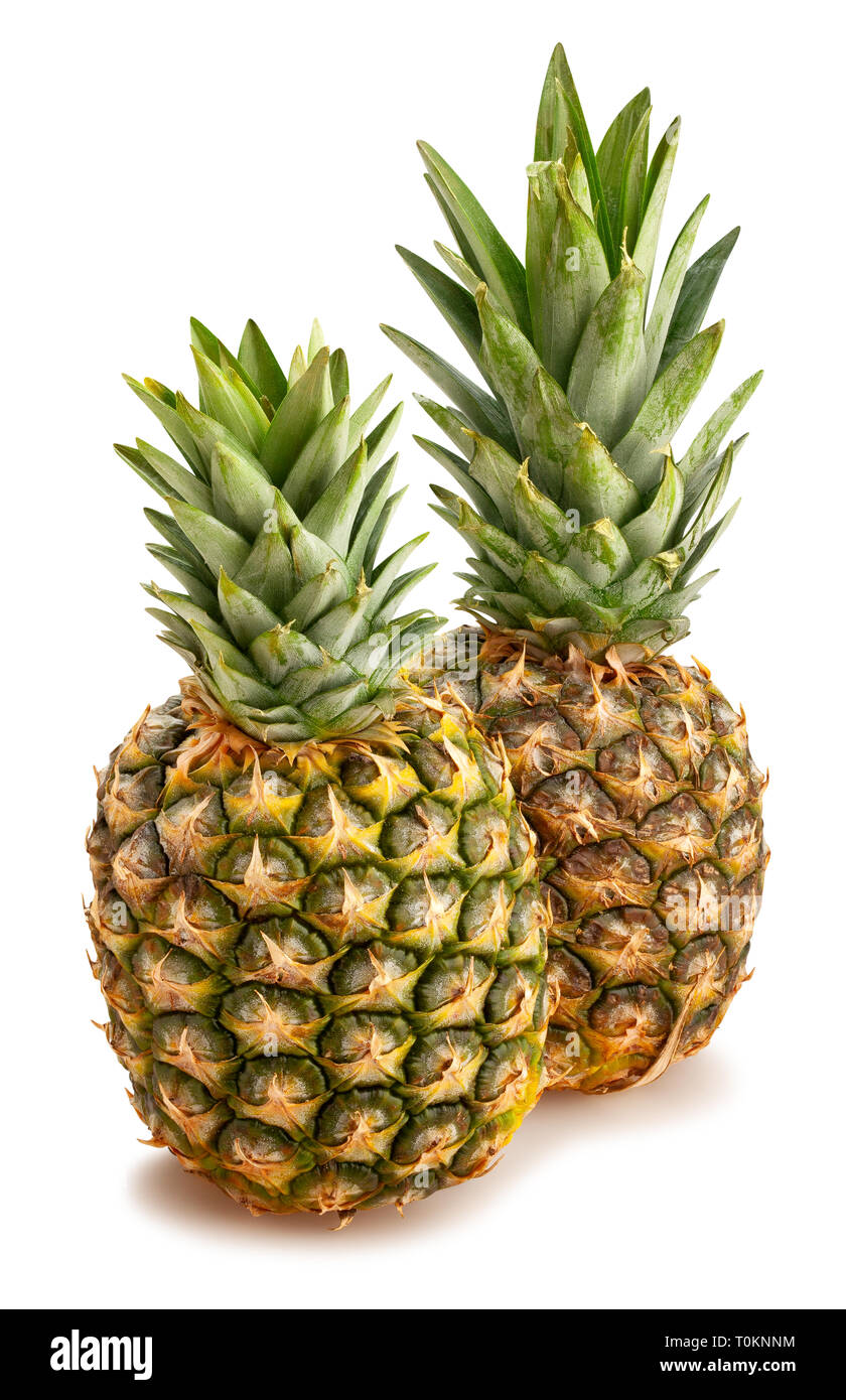 pineapple path isolated Stock Photo