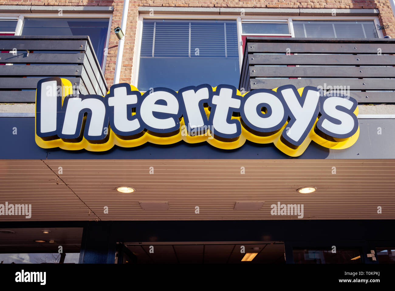 Dordrecht, The Netherlands - March 03, 2019: up of Intertoys above the entrance. Intertoys is a large retail store chain selling toys r Stock Photo - Alamy