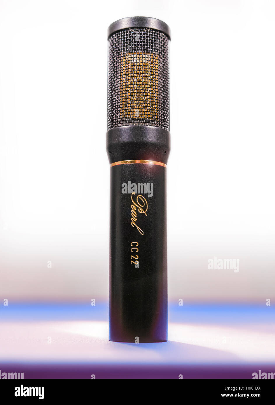 Pearl CC22 Condenser, rectangular capsule microphone. Copy space Stock