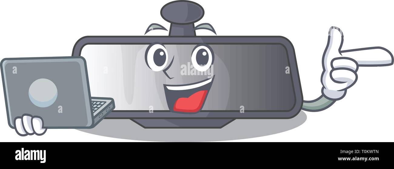 Laptop rear view Stock Vector Images - Alamy