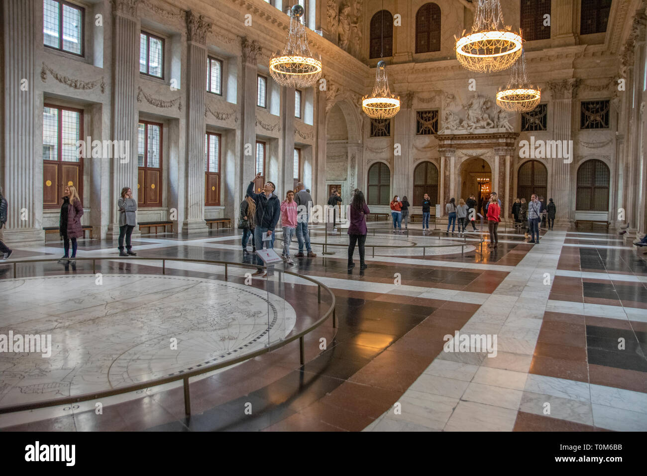 Inside The Palace On The Dam At Amsterdam The Netherlands 2019 Stock Photo