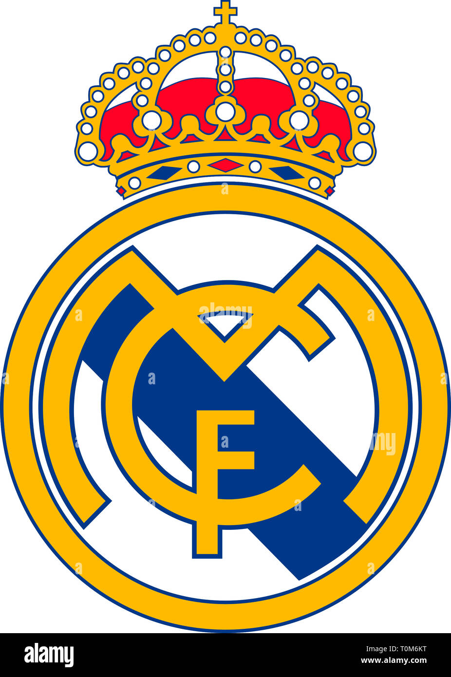 Logo of Spanish football team Real Madrid - Spain Stock Photo - Alamy