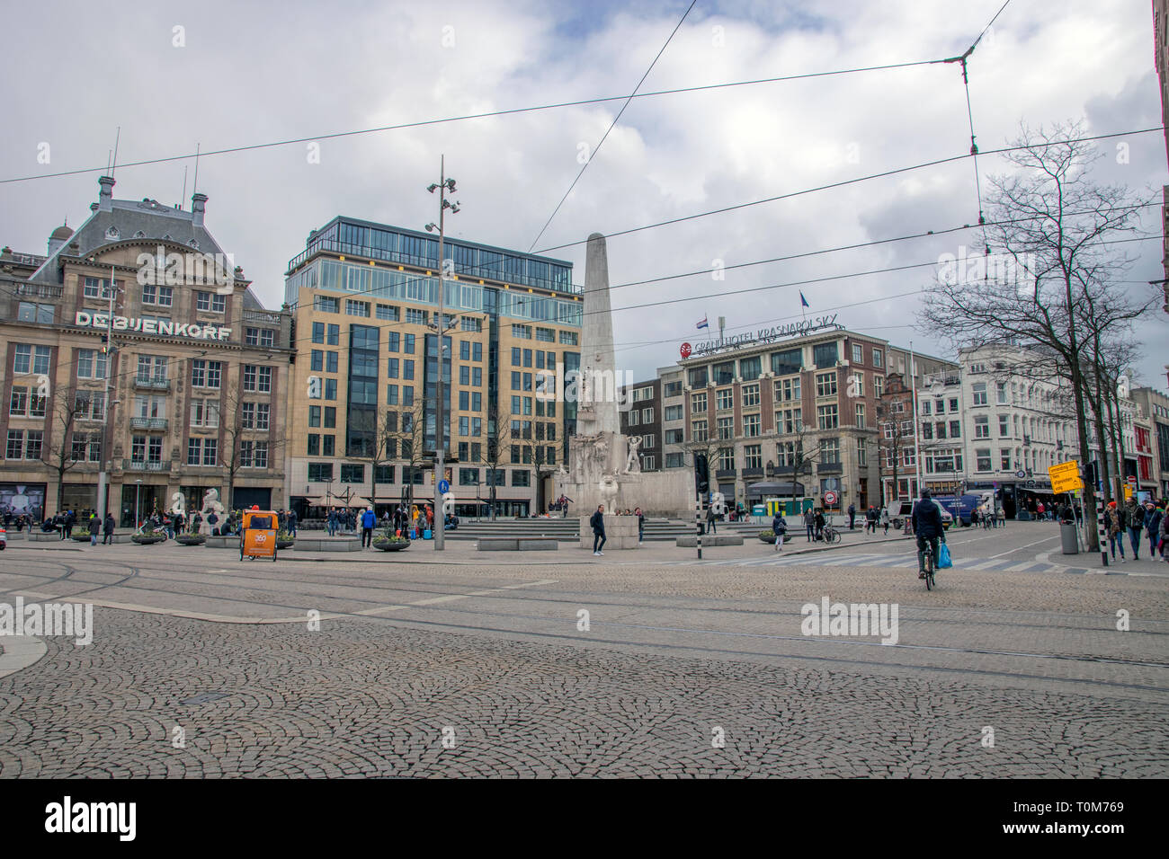 The Dam Square At Amsterdam The Netherlands 2019 Stock Photo