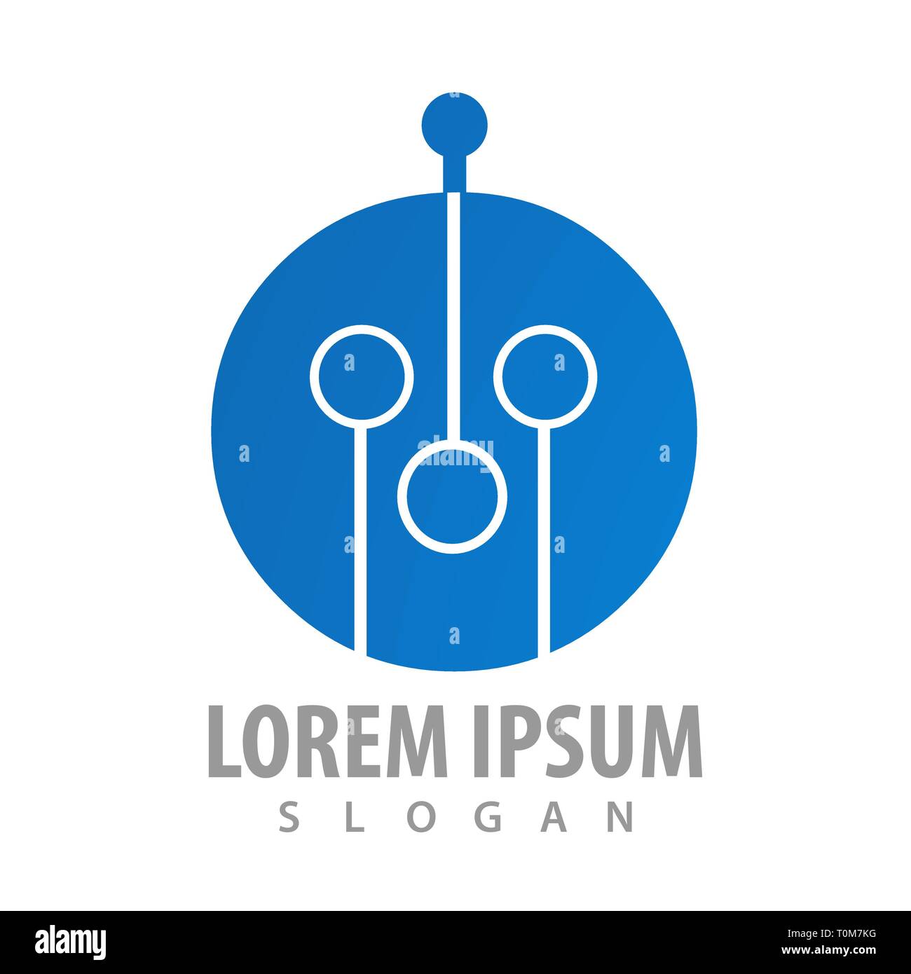 Circle digital technology concept design. Symbol graphic template ...