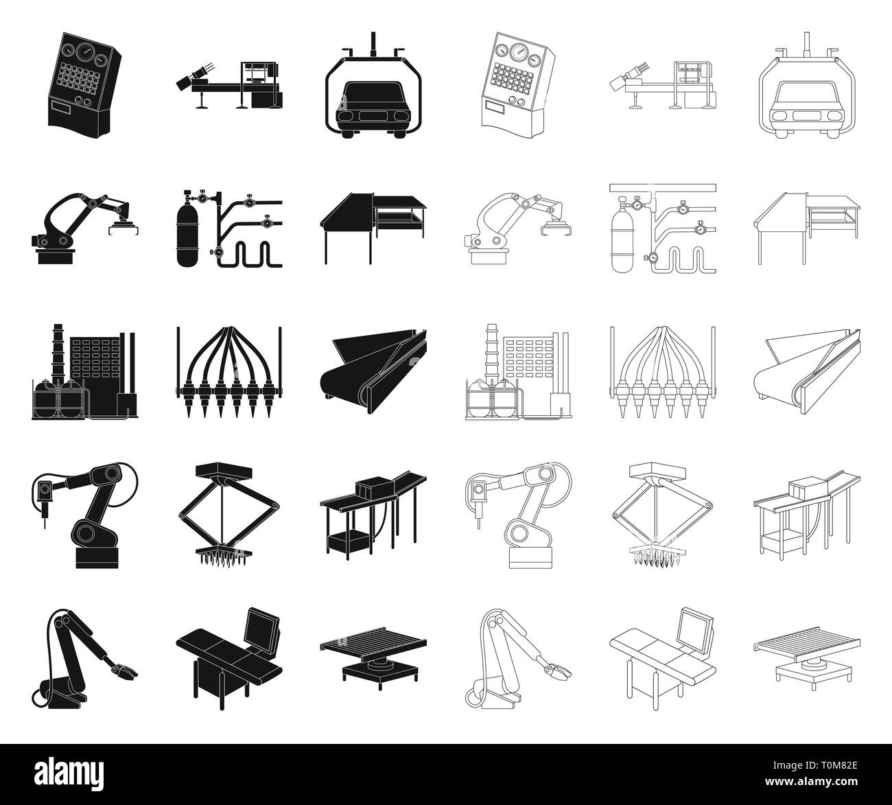apparatus,assembly,automatic,black,outline,capacity,collection,conveyor ...