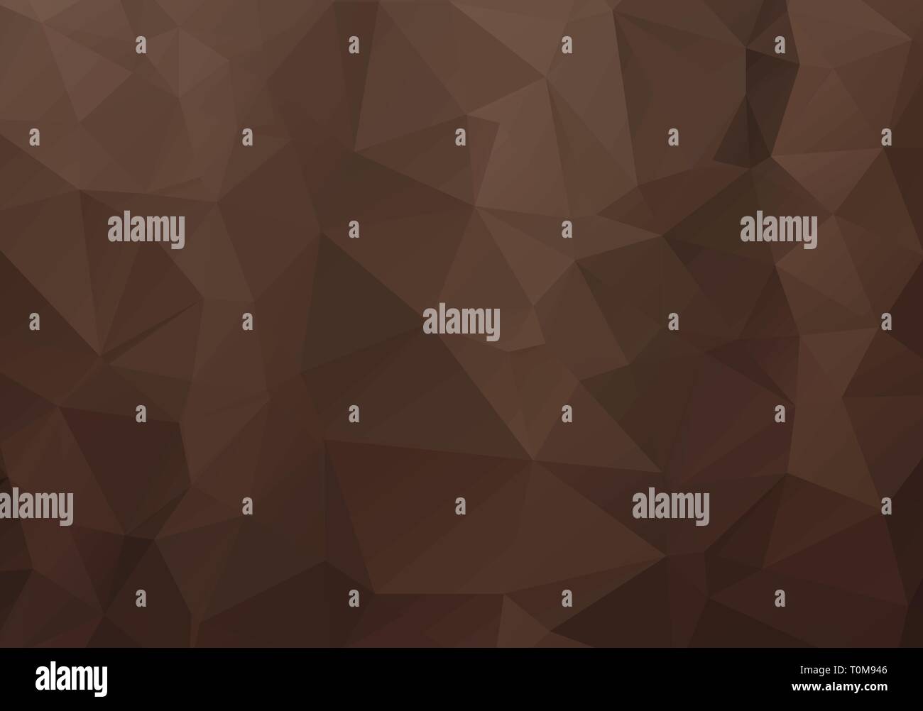 Abstract Dark Brown vector abstract mosaic template. Triangular ...