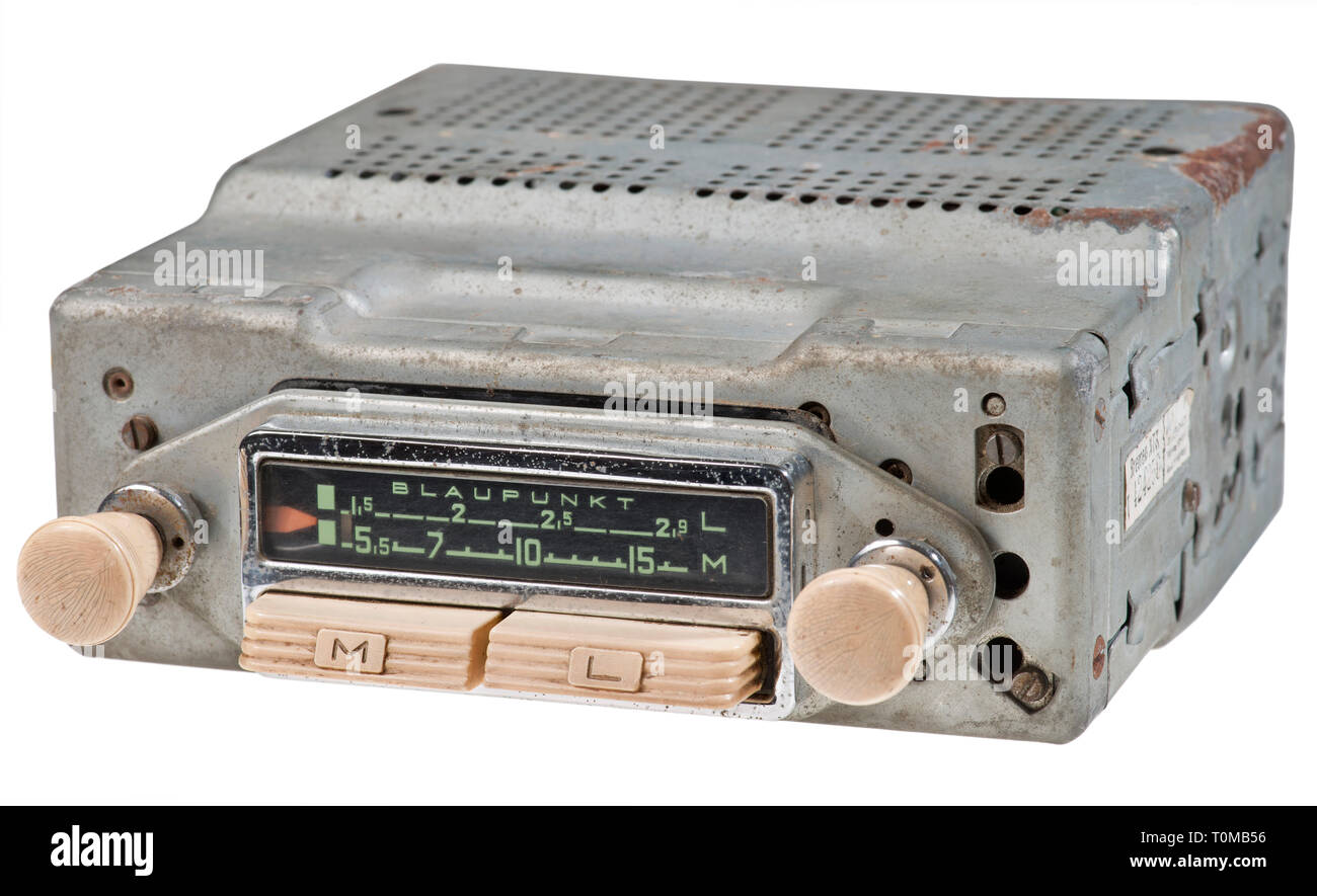 broadcast, radio, radios, car radio Blaupunkt "Bremen ATR", early German  car radio, build for the fitting