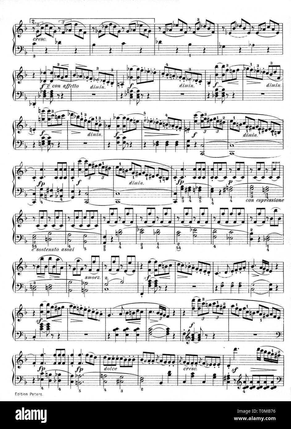 Music Notation Sheet Of Music Composer Unknown Edition Peters 